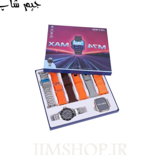 ساعت هوشمند JSYES M74 Max 49mm + یک عدد ساعت عقربه ای + شش عدد بند