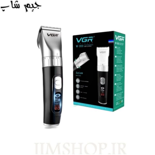 ماشین اصلاح وی جی آر مدل V-069 با تیغه تیتانیوم و برش مستقیم