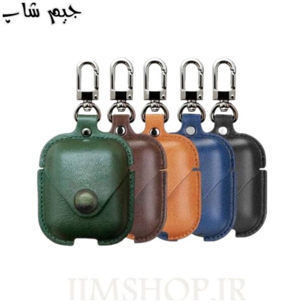 کیف محافظ چرمی ایرپاد اپل 2 مدل Airpods 2 Protective